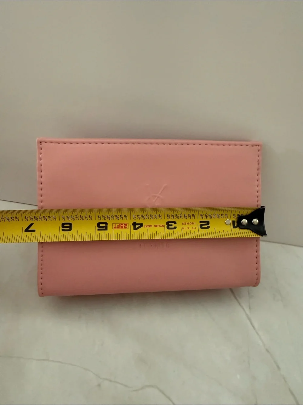 Yves Saint Laurent Pink Embossed Leather Cosmetic Case